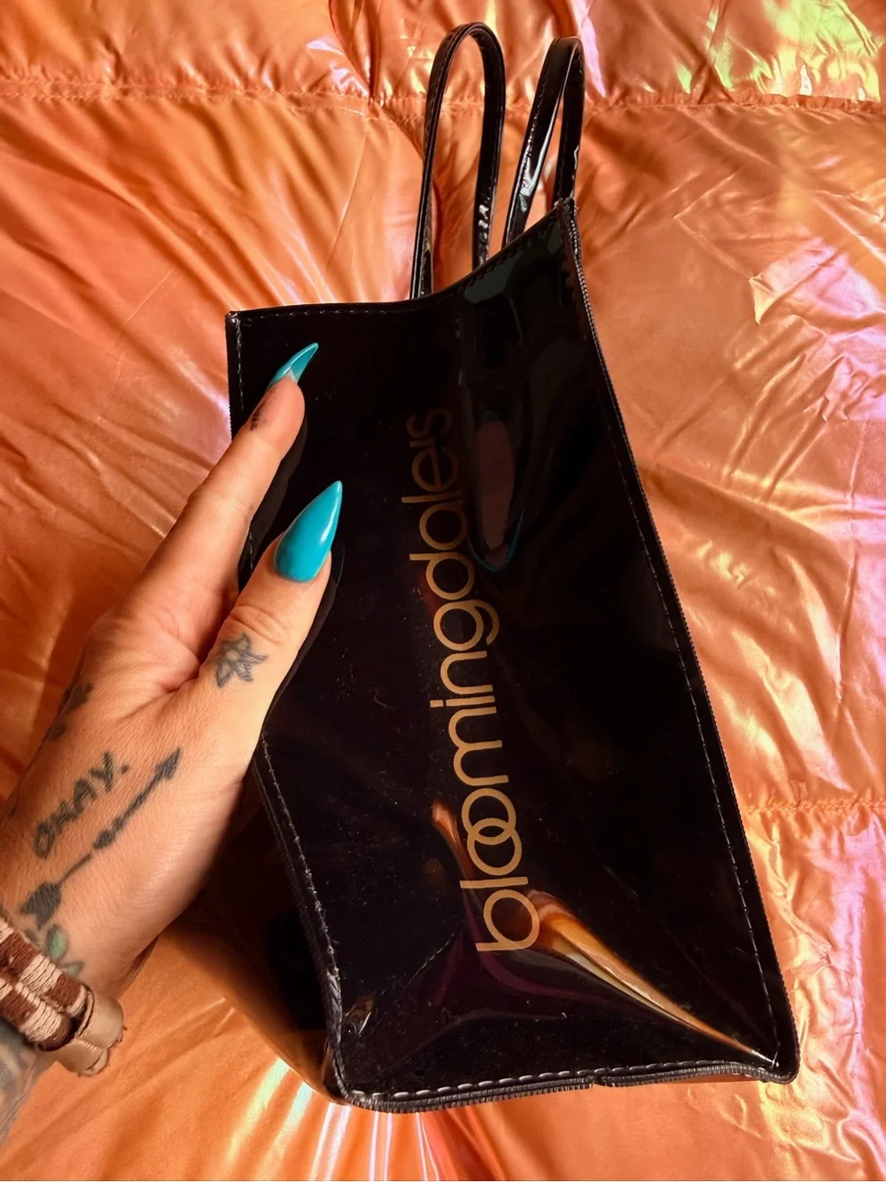Bloomingdales glossy black